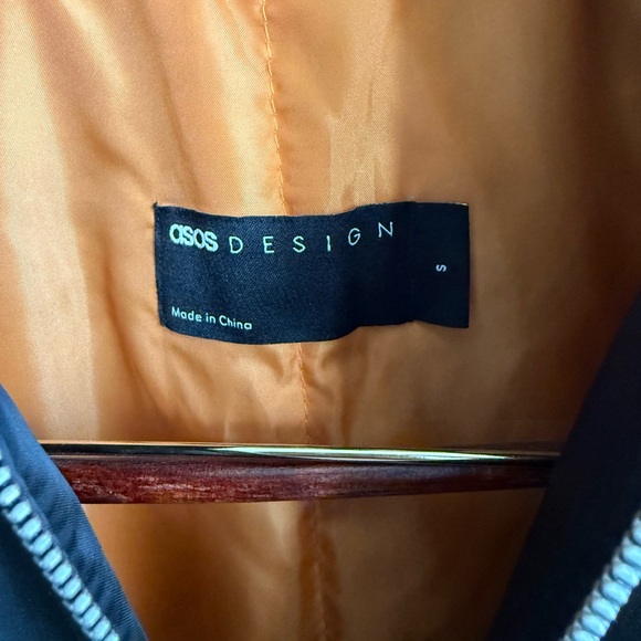 ASOS Black Bomber Jacket (Size S) - Picture 2 of 5